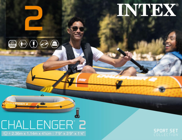 Intex Schlauchboot Challenger 2 Set